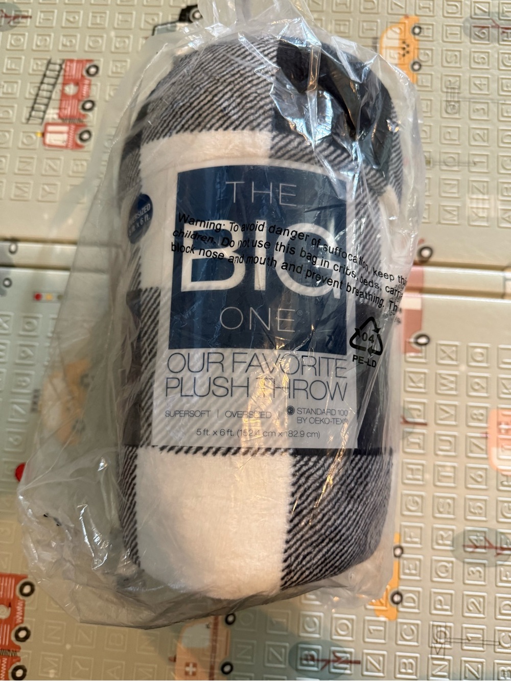 The big one Plush Throw Blanket